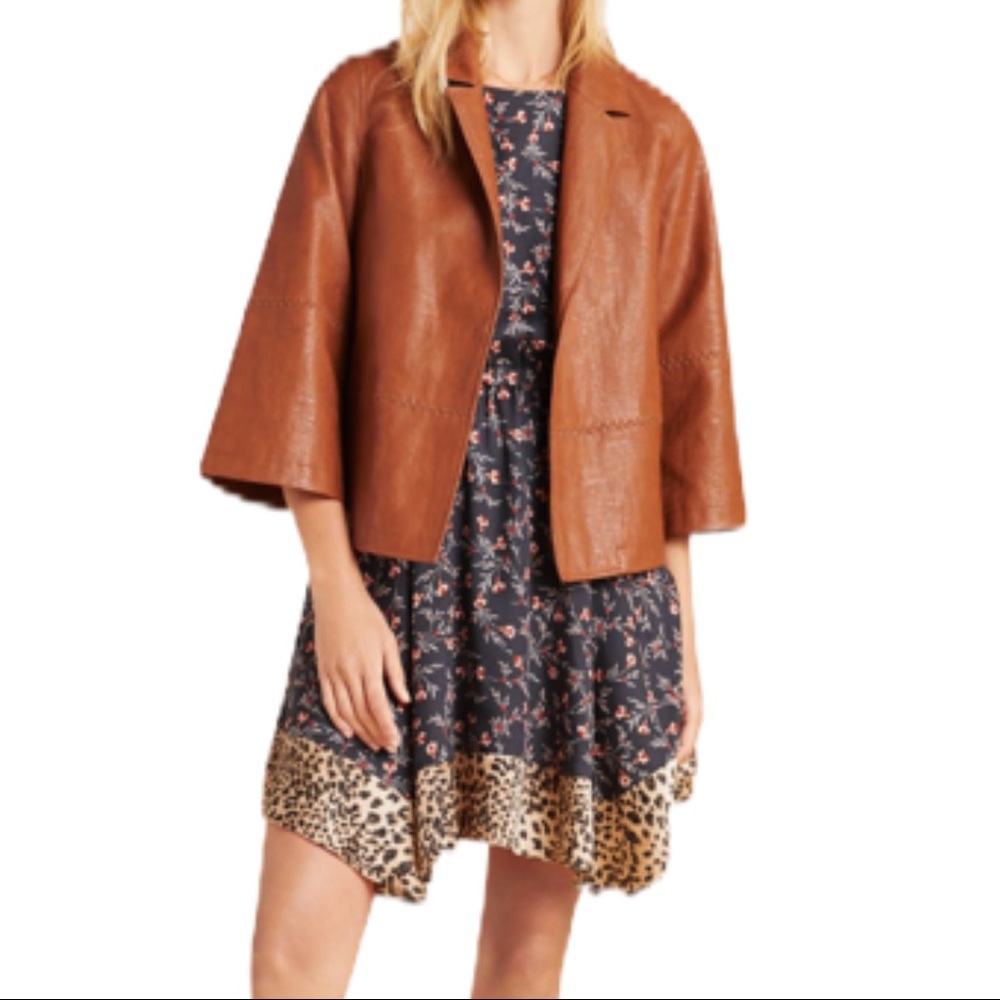 Anthropologie Hayden Faux Leather Jacket